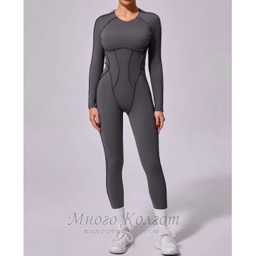 Гладкий комбенизон Leggings Body Crop top Skin model 75
